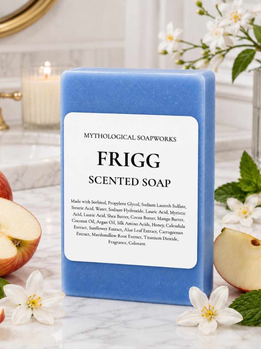 FRIGG Winter Jasmine & Apple Scented Artisan Soap.